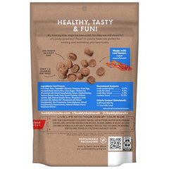 Buddy Biscuits Trainers soft chewy bacon treat closeup highlighting texture