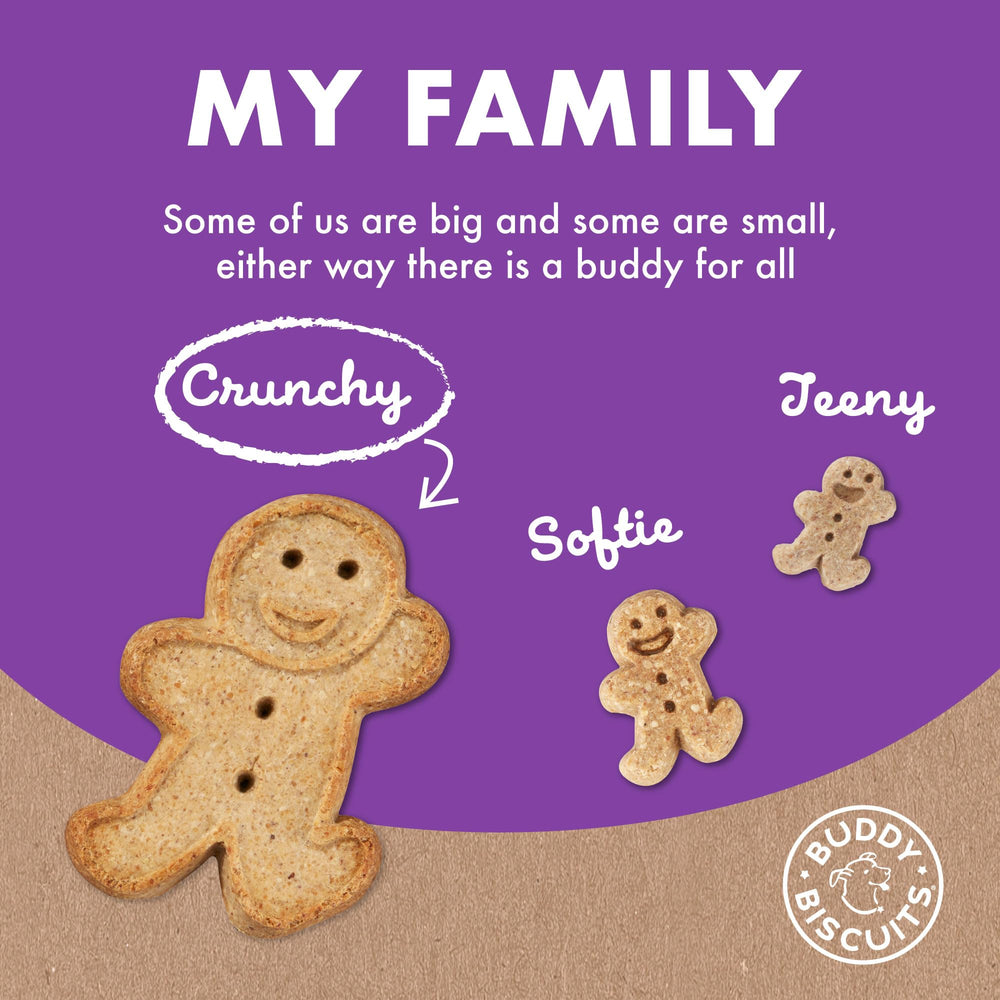 Buddy Biscuits USA-made oven-baked treats inspired by home recipes.
