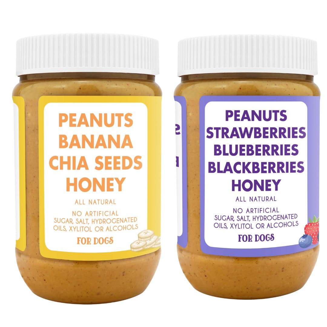 Buddy Budder Superberry Snoot jar front label shows simple ingredients for dogs snacks
