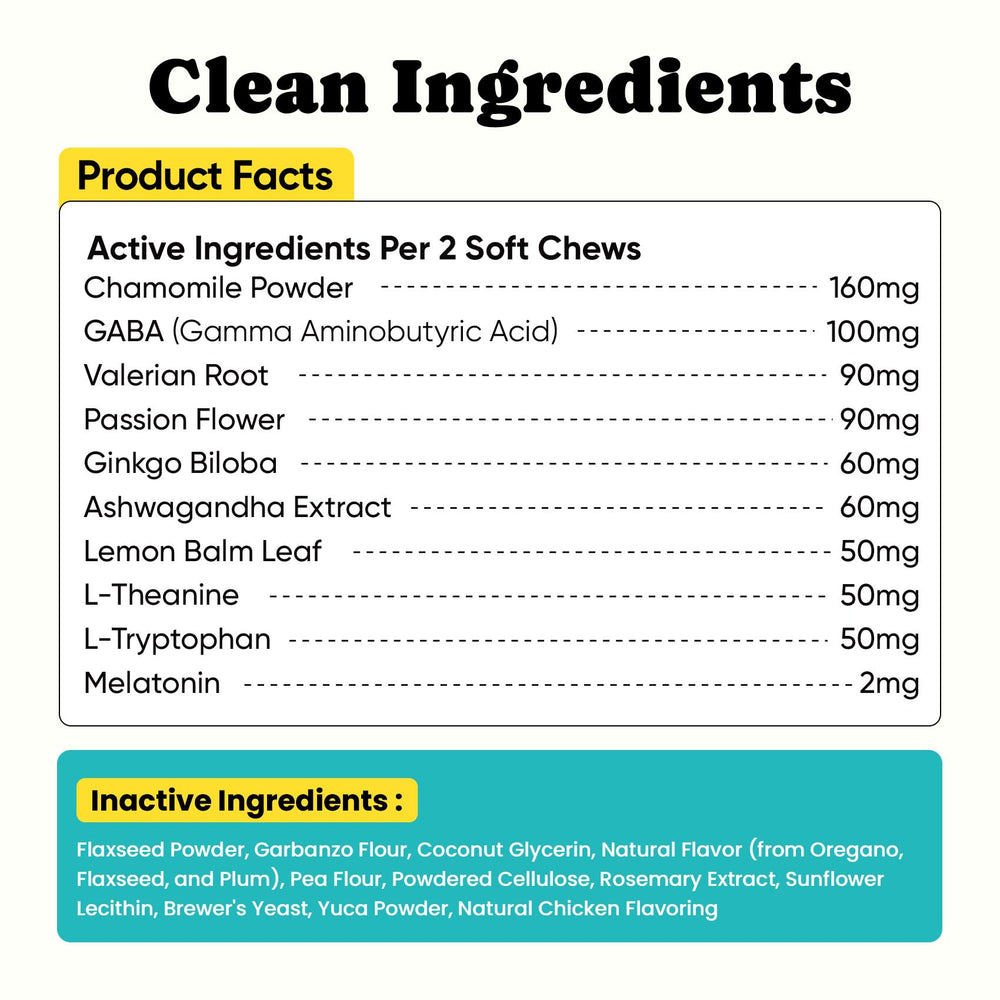 BuddyCheer Calming Chews bottle on counter signals vet-approved formula.