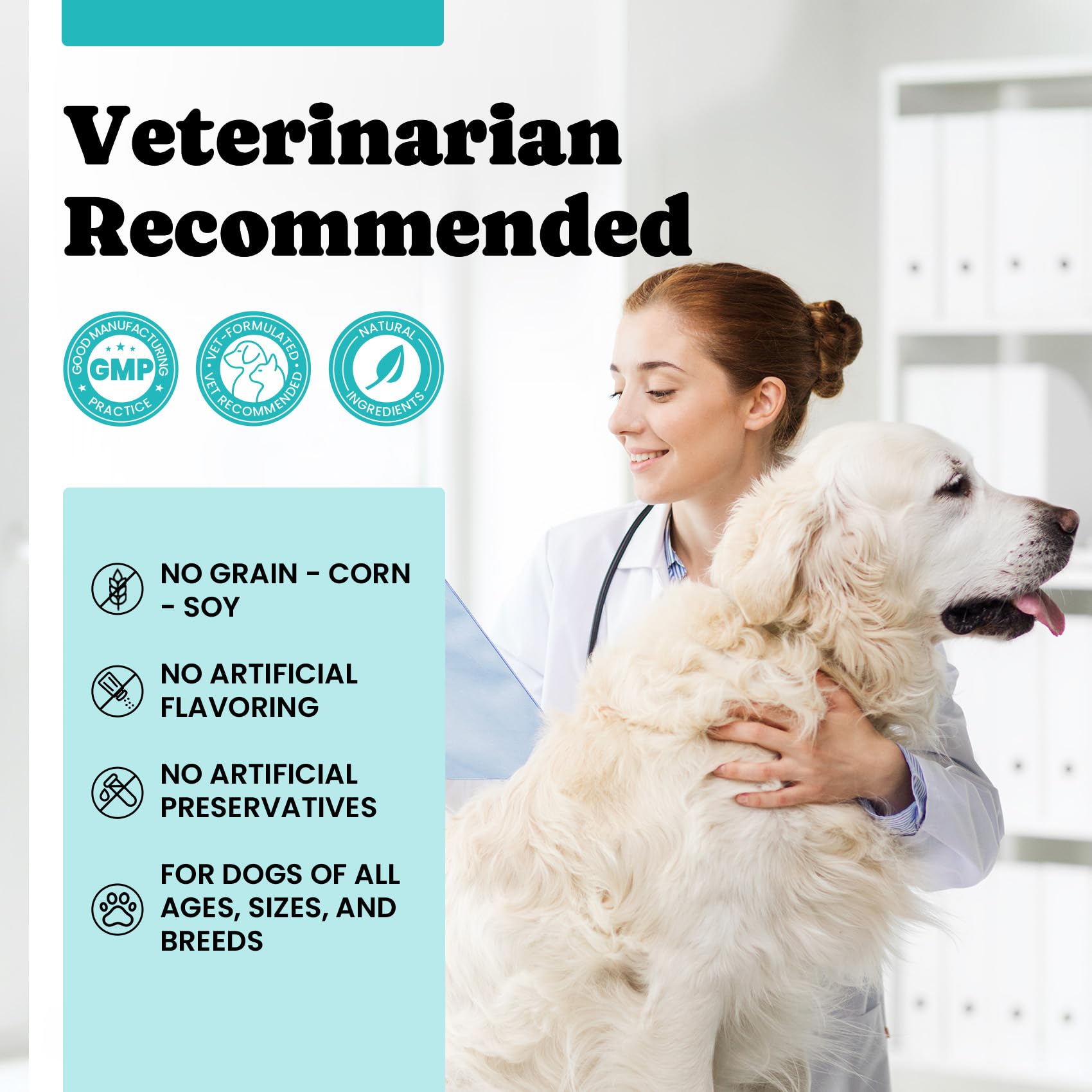 BuddyCheer Calming Chews hand-off offers trusted daily care.