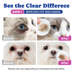 BuddyCheer Dog Eye Wipes pearl-textured surface closeup demonstrates debris lifting.