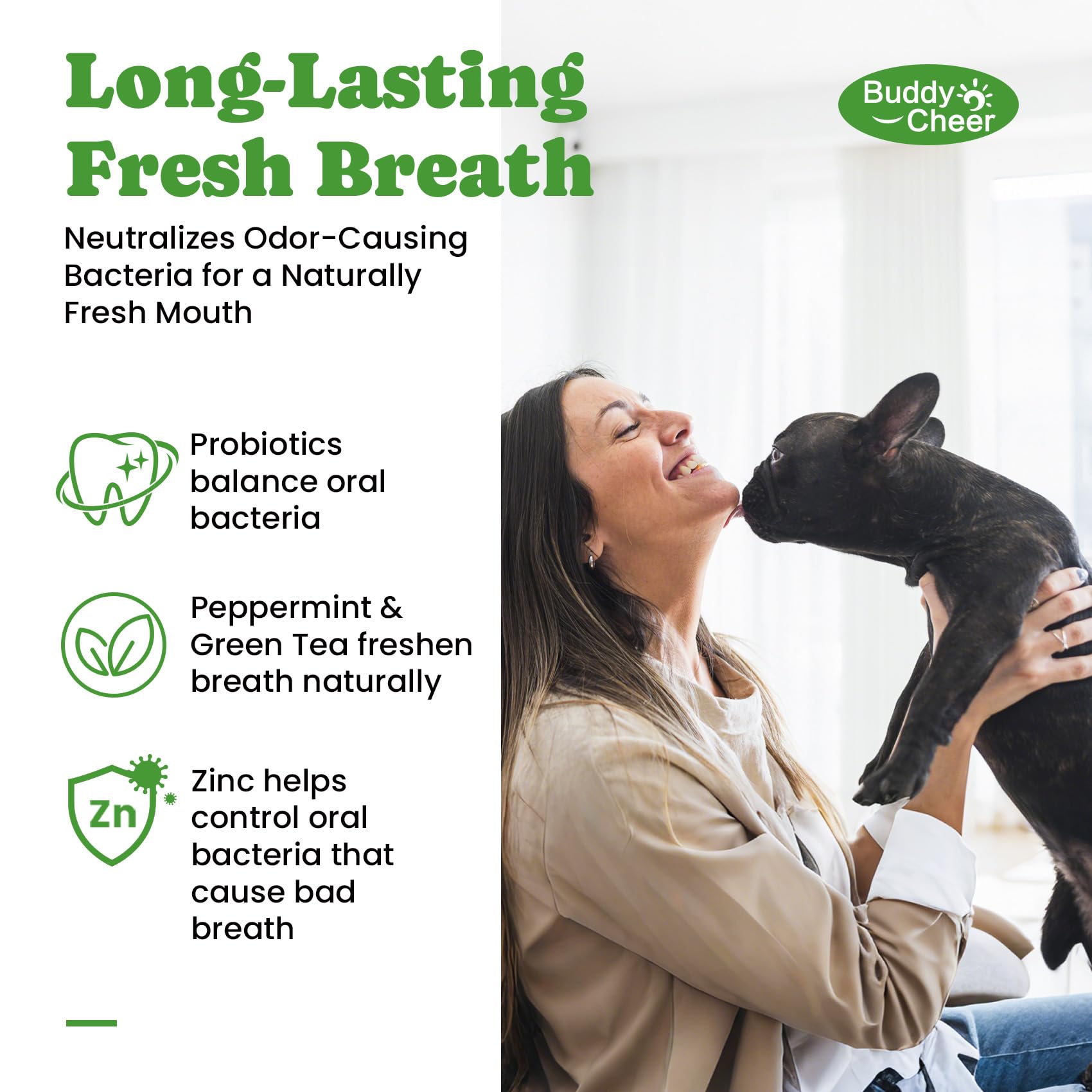 BuddyCheer compatibility with dog toothbrush kit for integrated dental routine.