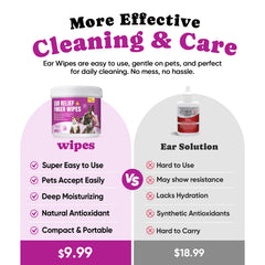 BuddyCheer ear wipes textured wipe closeup emphasizes deep-cleaning action.