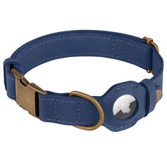 BUDKAS AirTag holder on collar closeup highlights secure tracking for peace of mind