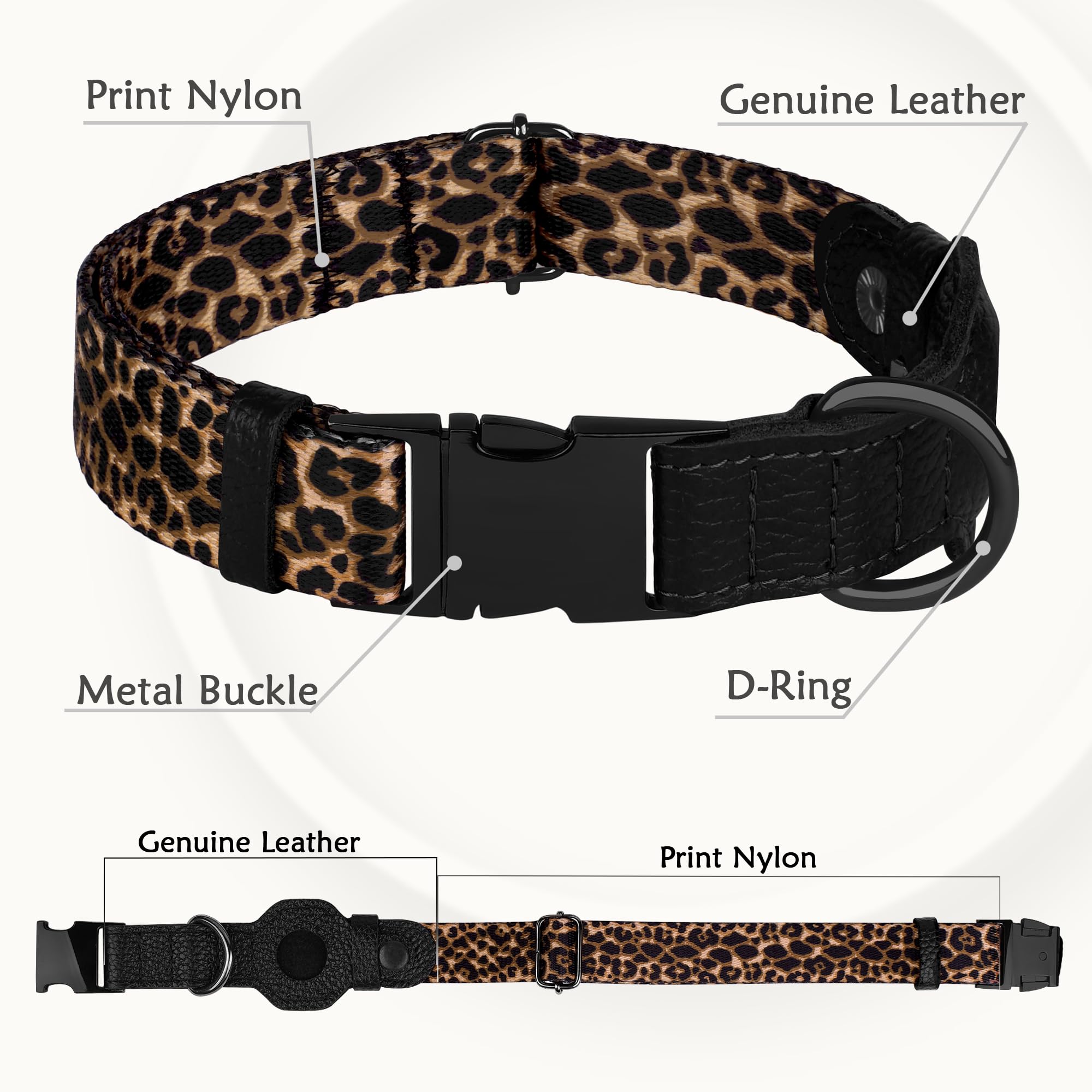 BUDKAS AirTag dog-collar serape pattern blends flair with practicality
