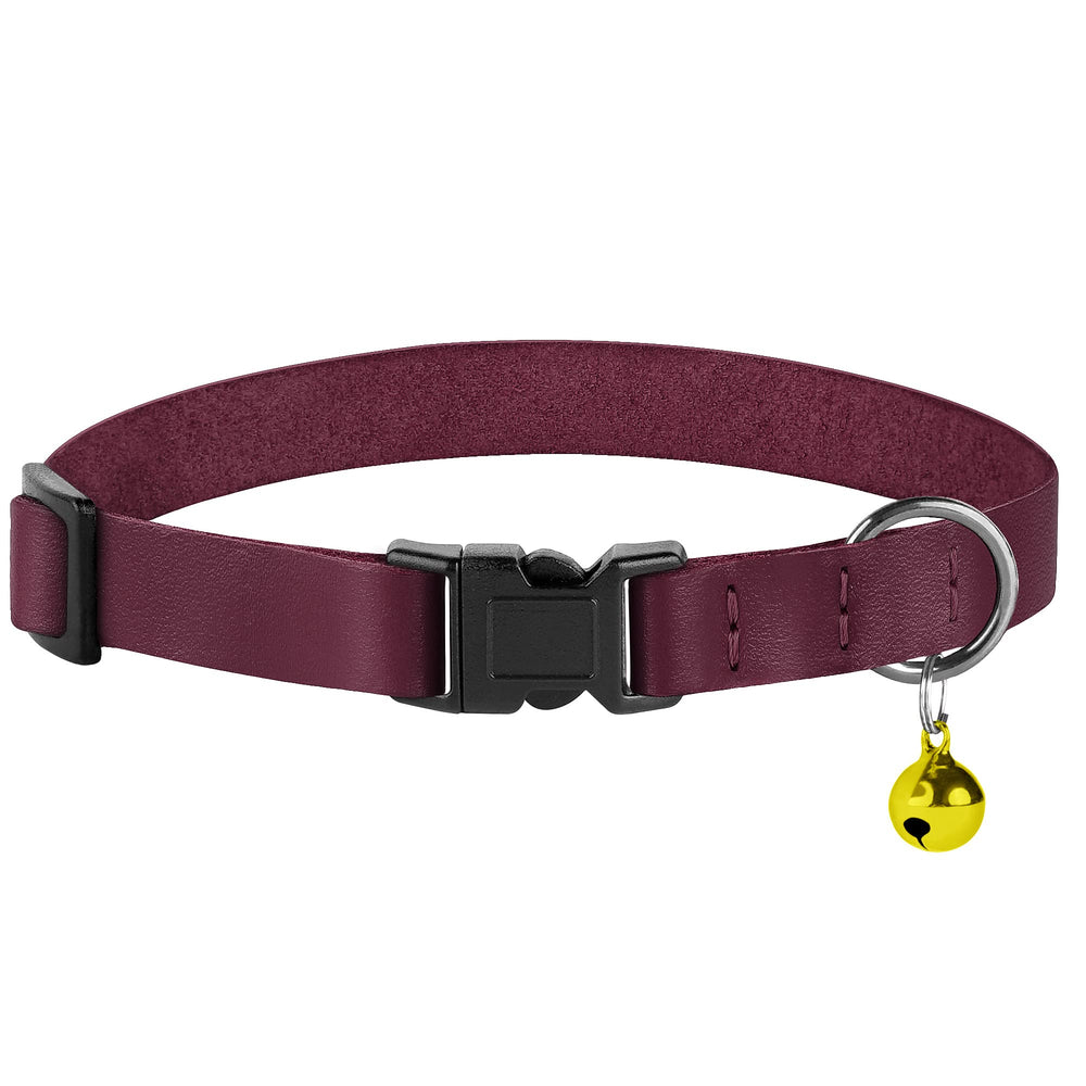 Budkas burgundy cat collar offers stylish color options for different personalities