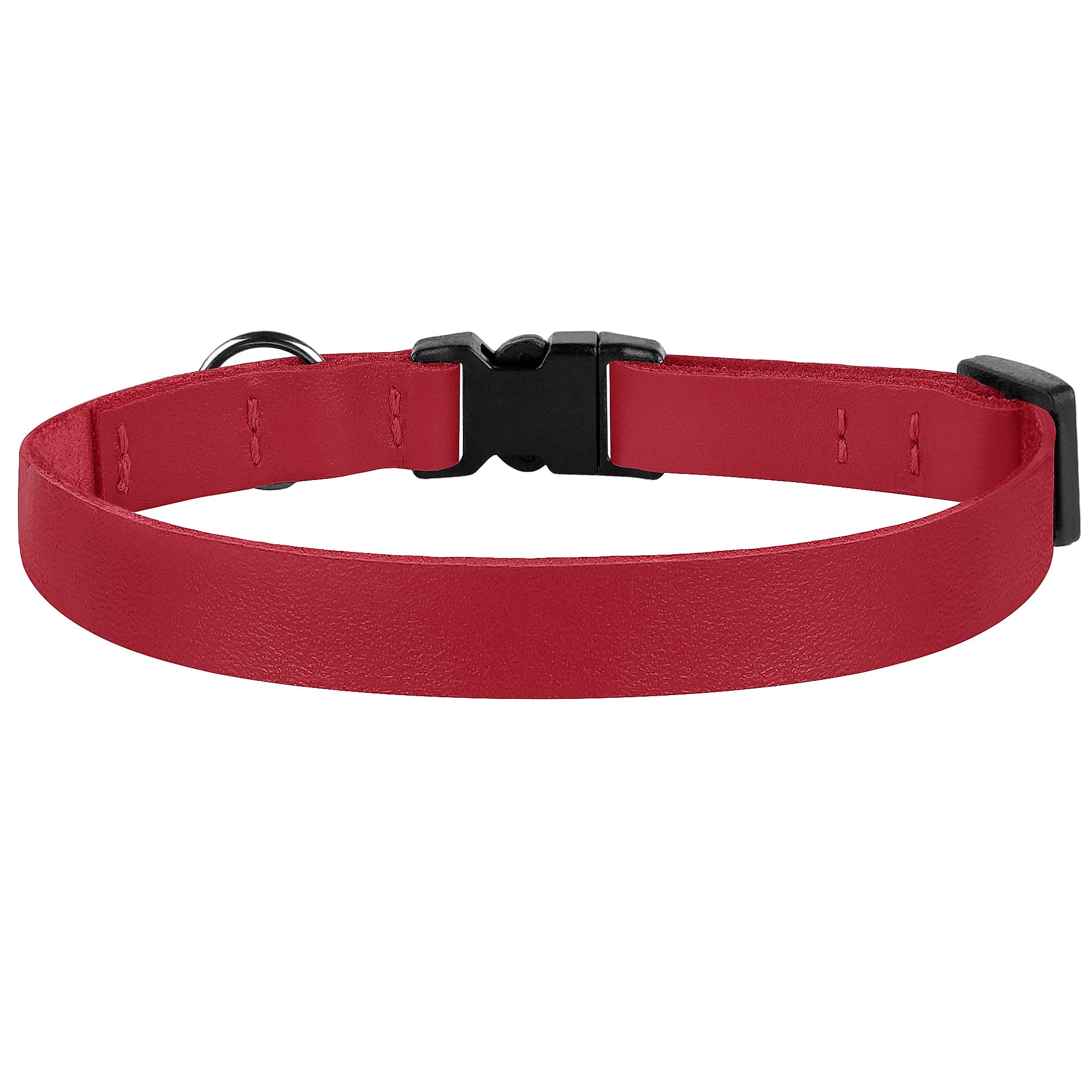 Budkas cat-collar-safety-breakaway-buckle provides quick release for safety during play.