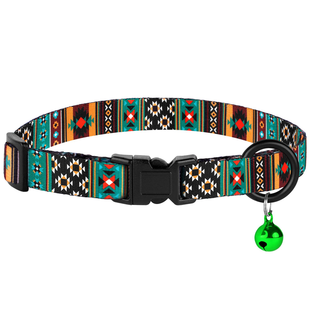 Budkas cat collars removable bell close-up suggesting easy location tracking for pets
