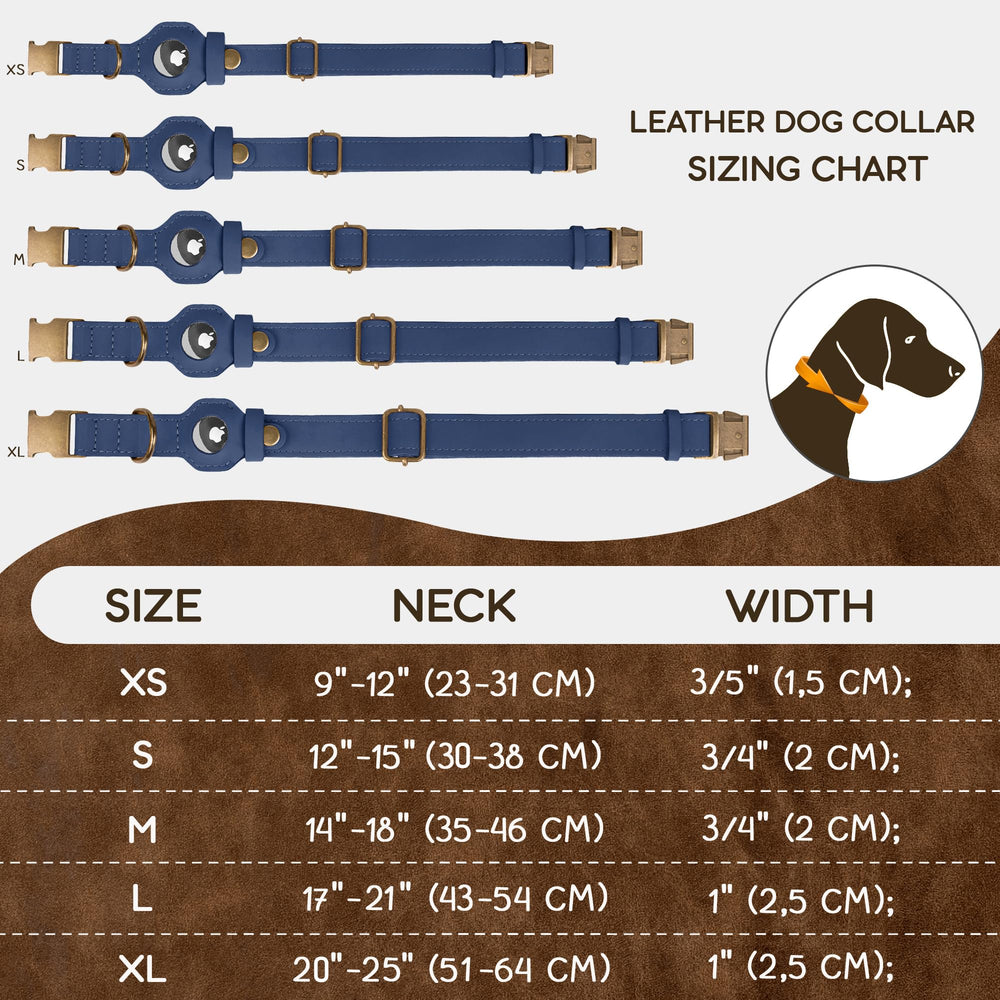 BUDKAS leather dog collar soft texture ensures gentle contact with skin and fur