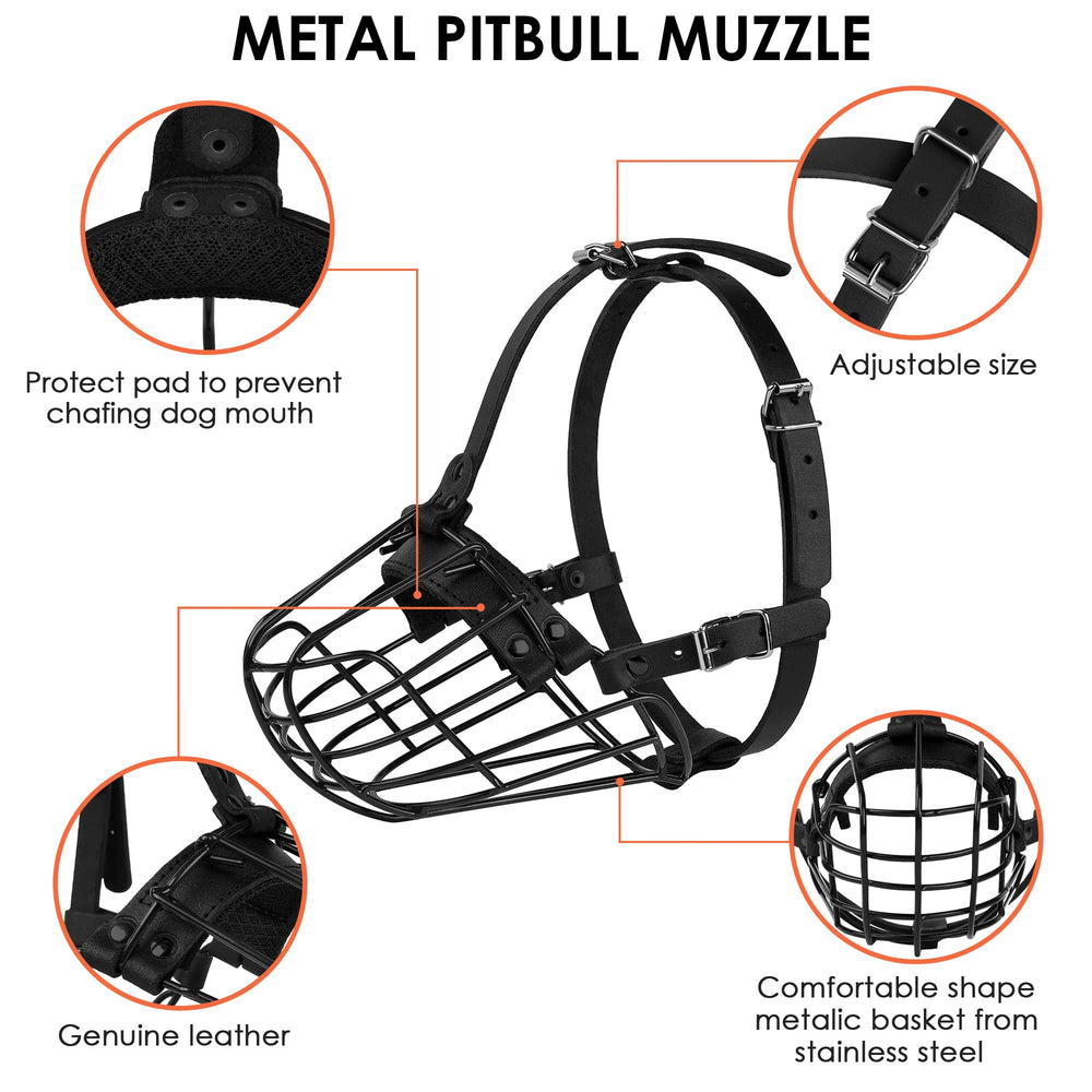 BUDKAS Pitbull Muzzle strap black offers sleek style and secure fit