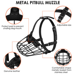 BUDKAS Pitbull Muzzle strap black offers sleek style and secure fit