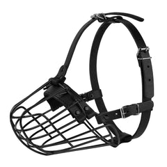 BUDKAS Pitbull Muzzle wire basket design enhances airflow and comfort