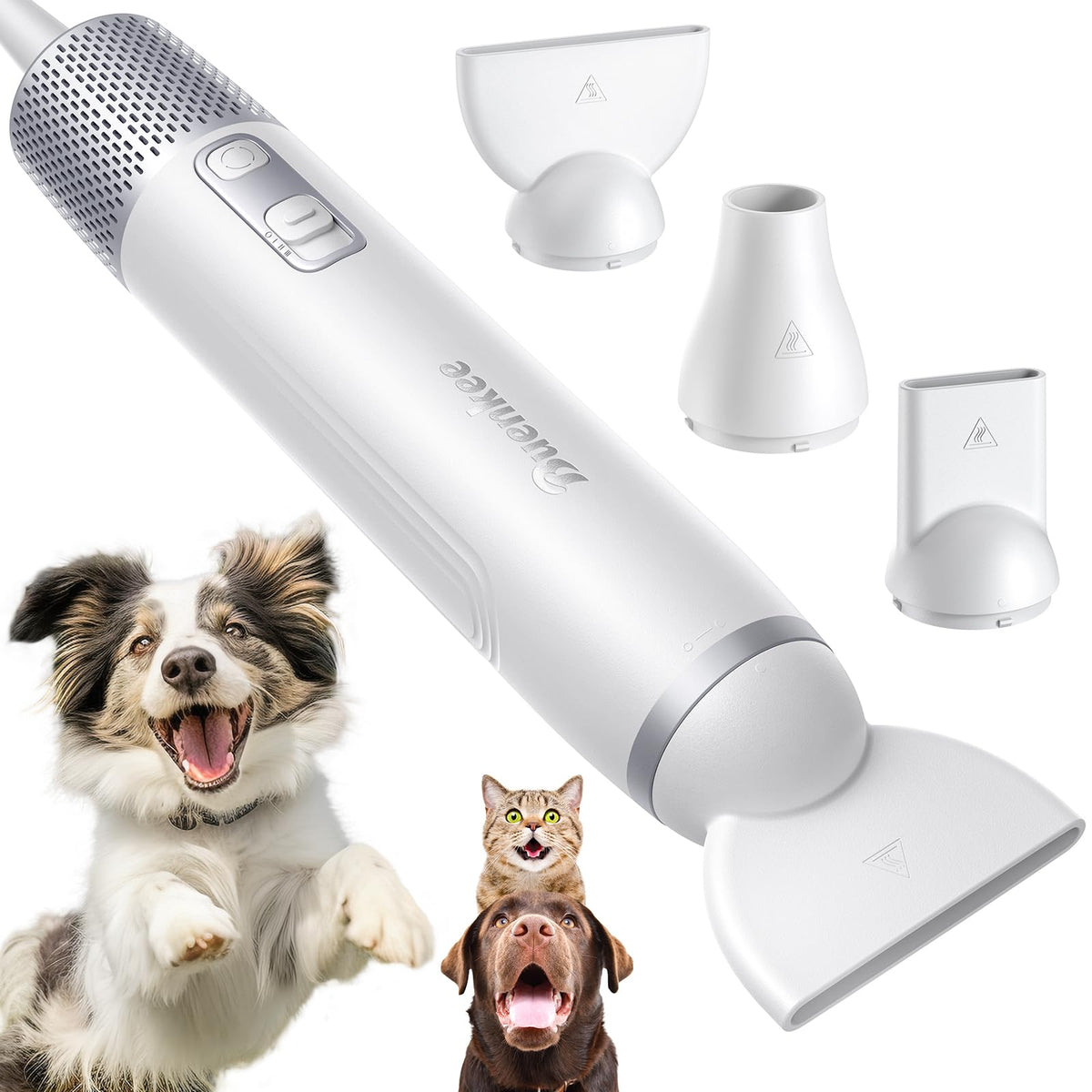 The buenkee dog dryer handheld shows a compact form ideal for quick home grooming.