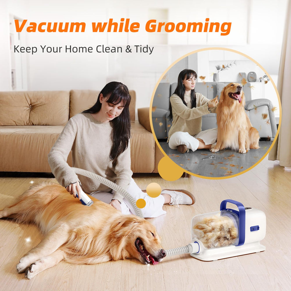 buenkee dog grooming kit deshedding brush removes loose fur during sessions