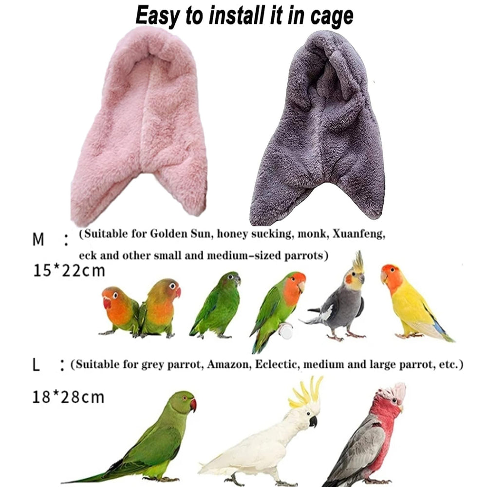 BuerKeo medium size blanket suits small to medium parrots for cozy hiding spot