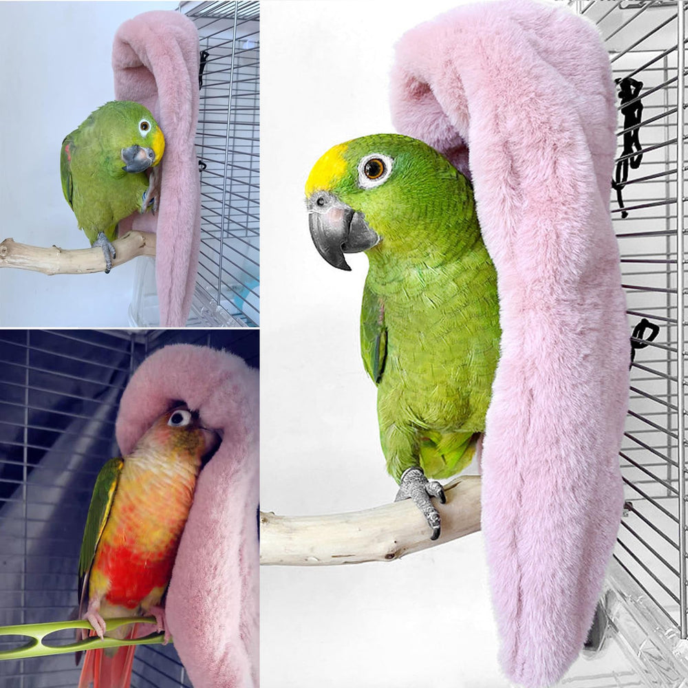 BuerKeo soft plush bird blanket delivering cozy nest for small and medium birds