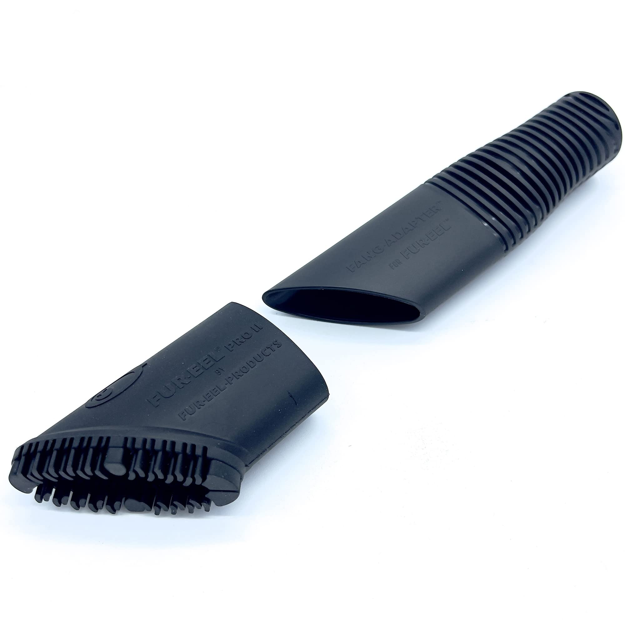 Buff Brite Fur Remover Pro II attached to vacuum improving airflow.