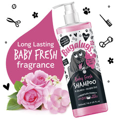 BUGALUGS Baby Fresh Shampoo wet dog with shampoo highlights salon-grade grooming potential