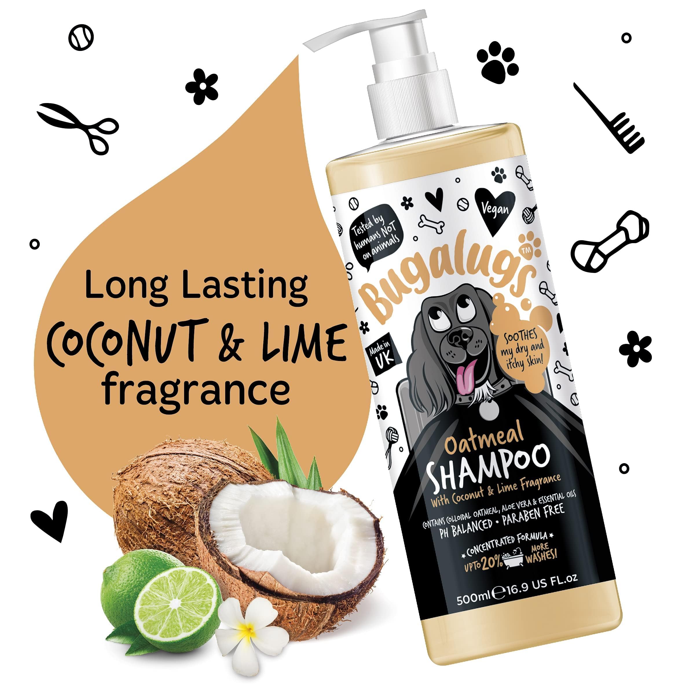 BUGALUGS packaging highlights vegan, gentle formula for dogs.