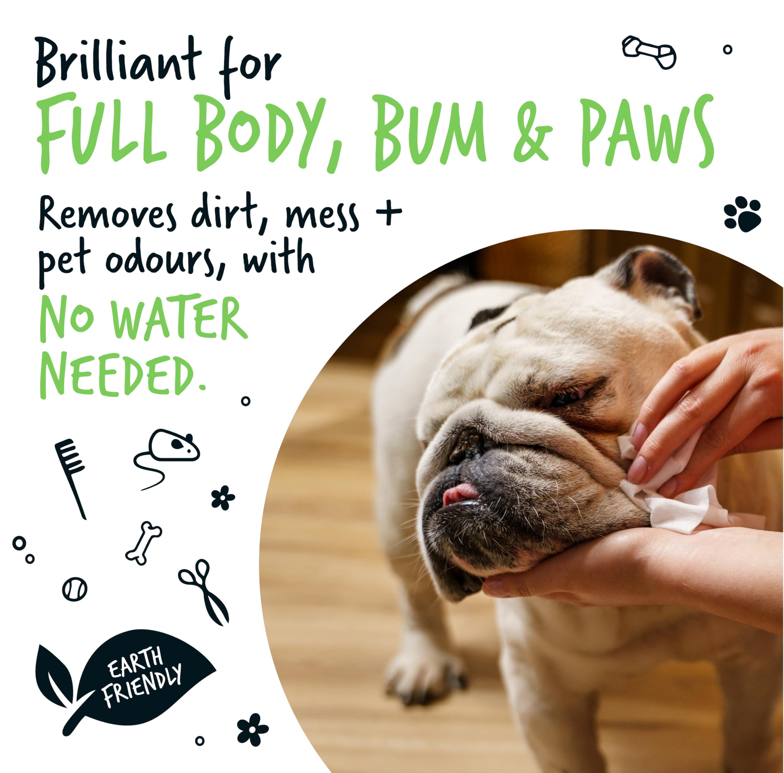 BUGALUGS bum and paws wipe for hygienic cleanups after outdoor play
