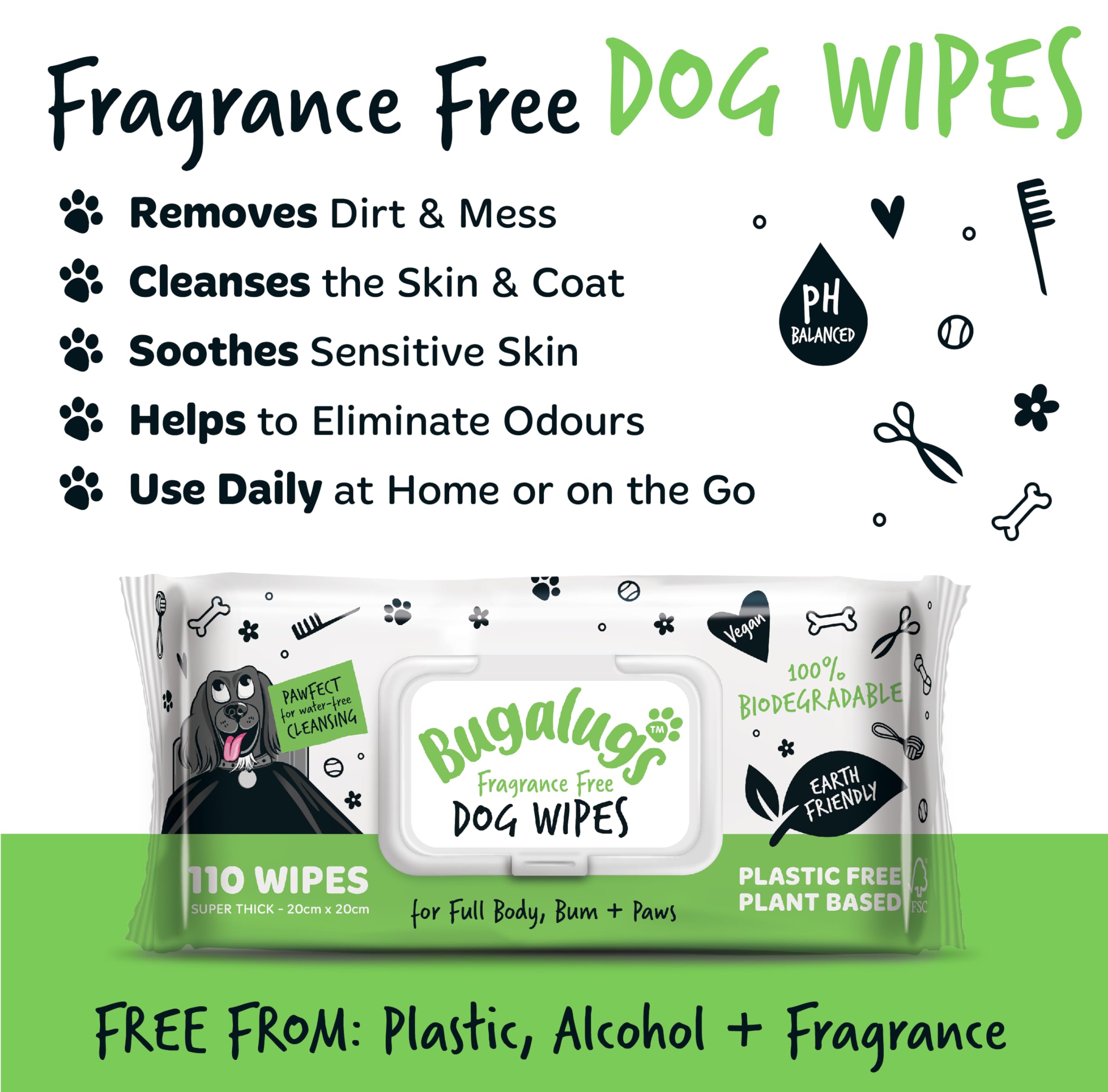 BUGALUGS plant-based fibres emphasize plastic-free biodegradable composition