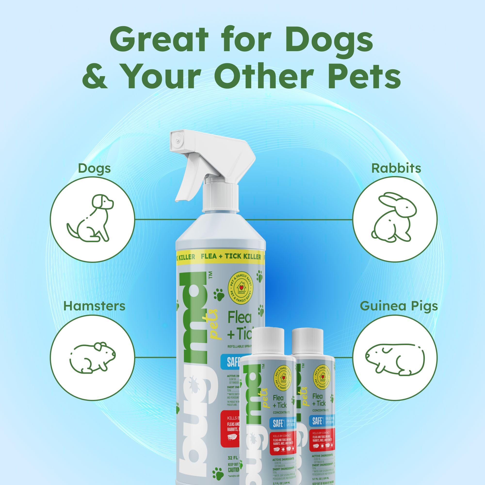 BugMD indoor-outdoor use scene showing versatile flea and tick control.