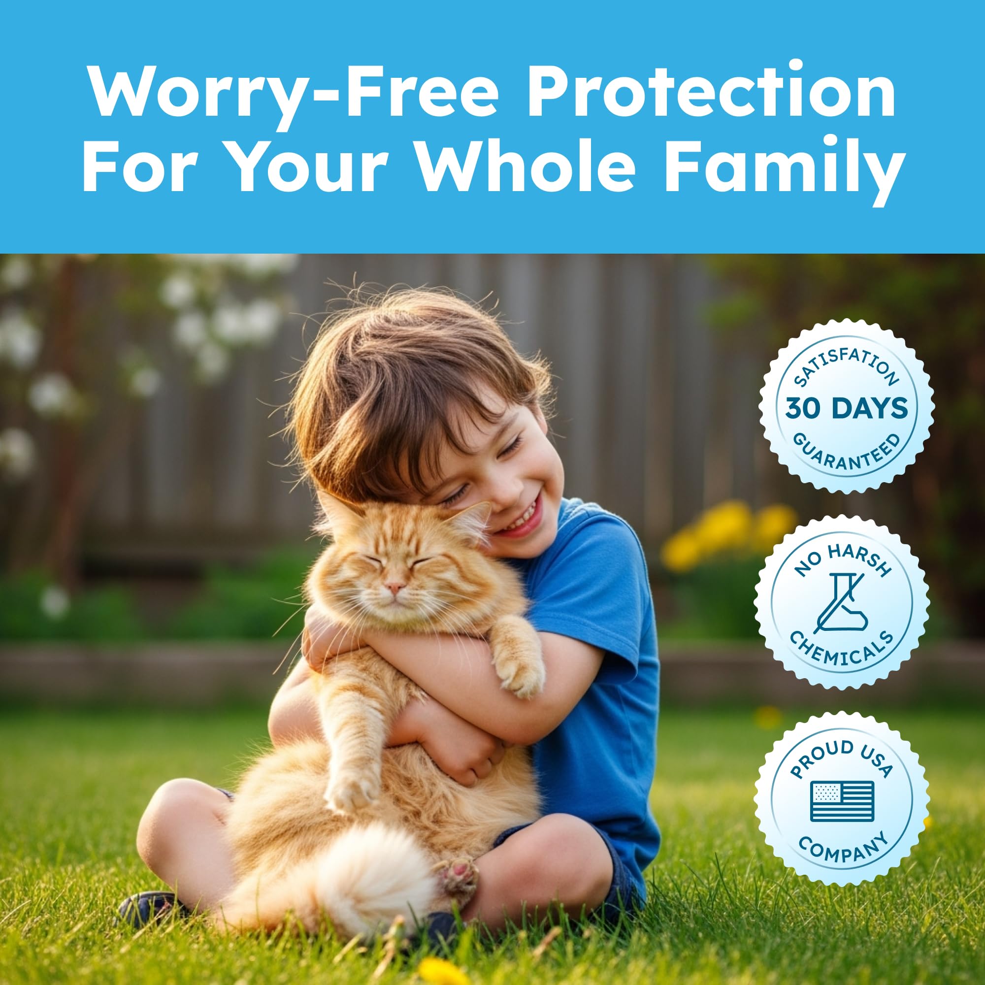 BugMD pet safe flea spray cat-trees features targeted application on pet furniture.