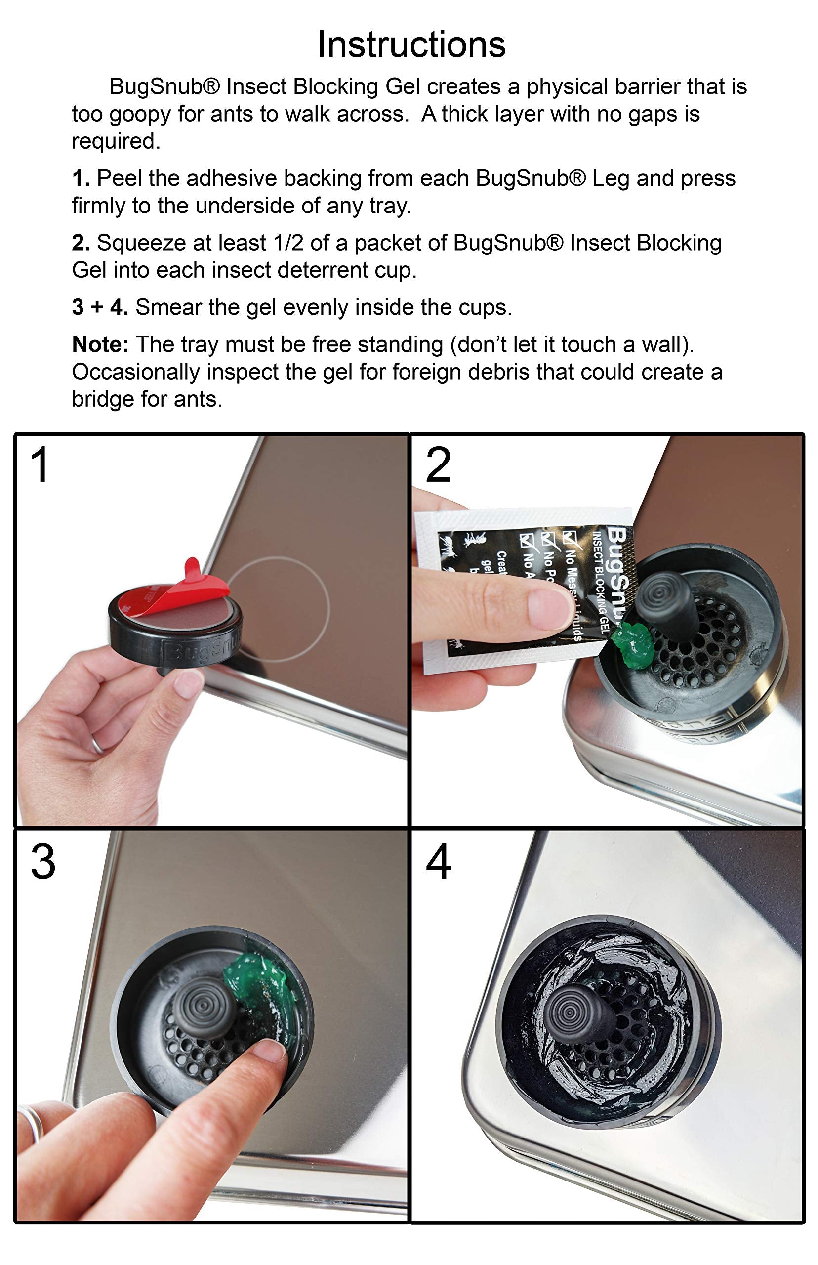 BugSnub 4-pack packaging highlights simple, year-long anti-ant setup.