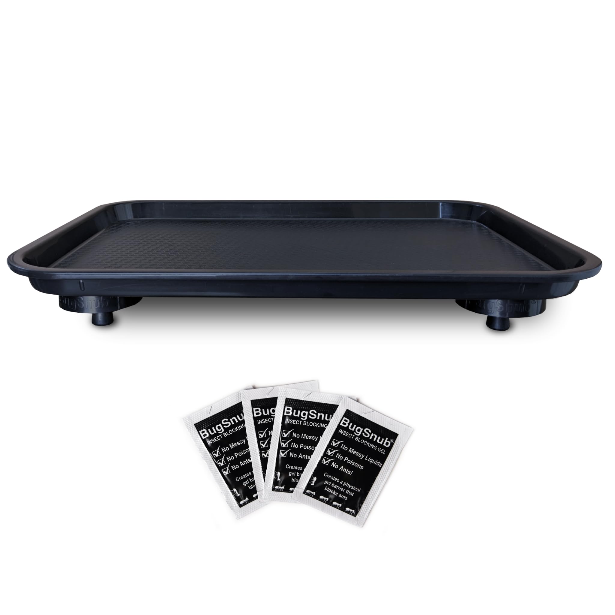BugSnub ant-proof tray assembled showing stable feeding area