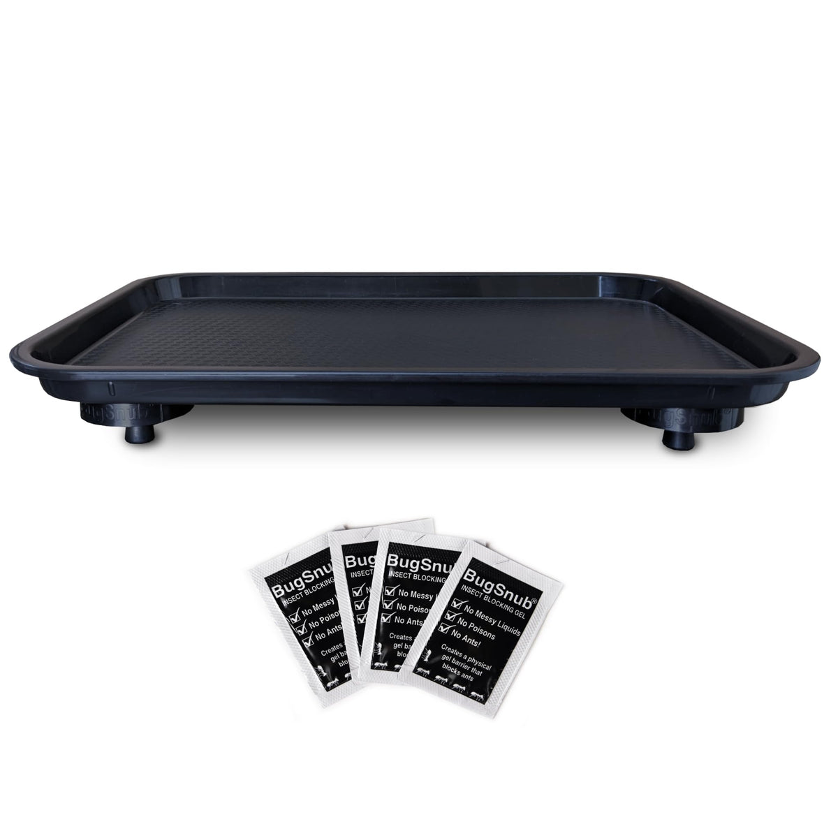 BugSnub ant-proof tray assembled showing stable feeding area