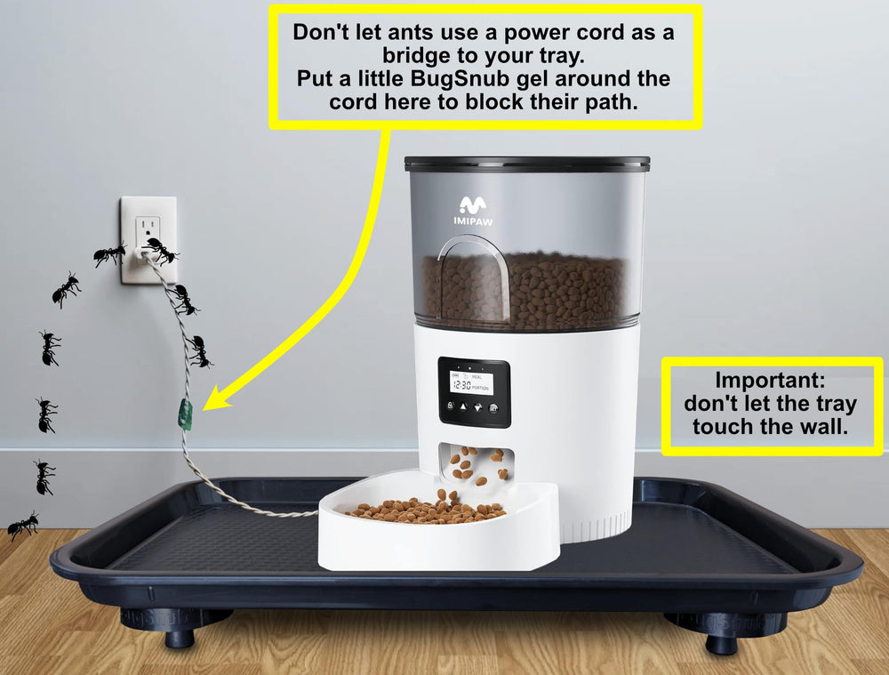 BugSnub easy-cleanup design minimizes spills and upkeep