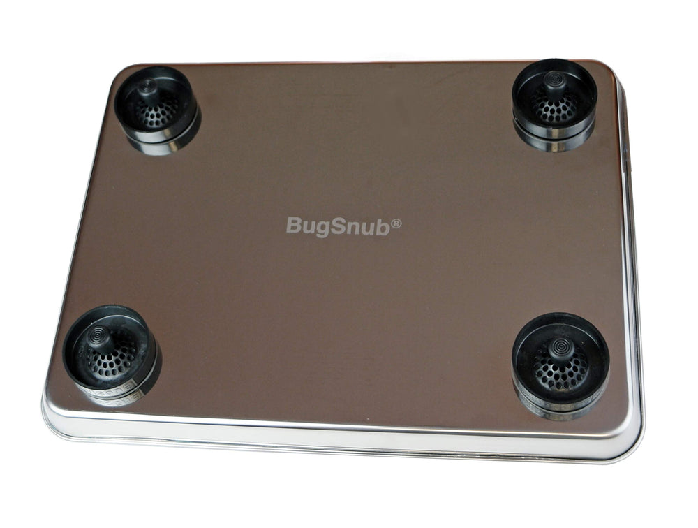 BugSnub Tray elevation forms a protected surface for pet food and crumbs.