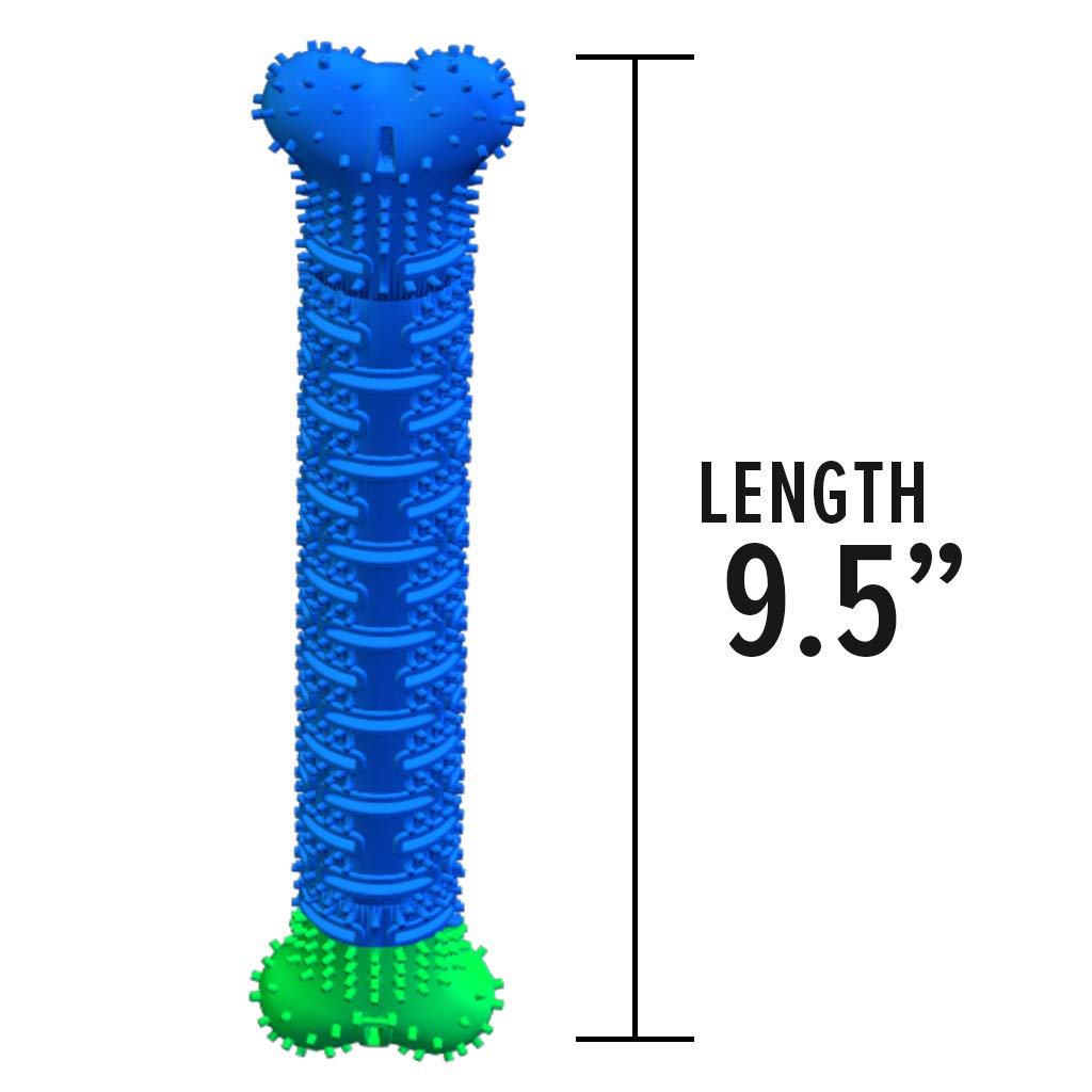 BulbHead Chewbrush shows dog chewing action for dental care benefits