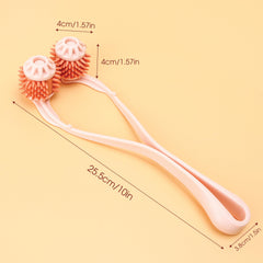 BuleVina cat massager roller side view shows easy rolling to soothe neck and face.