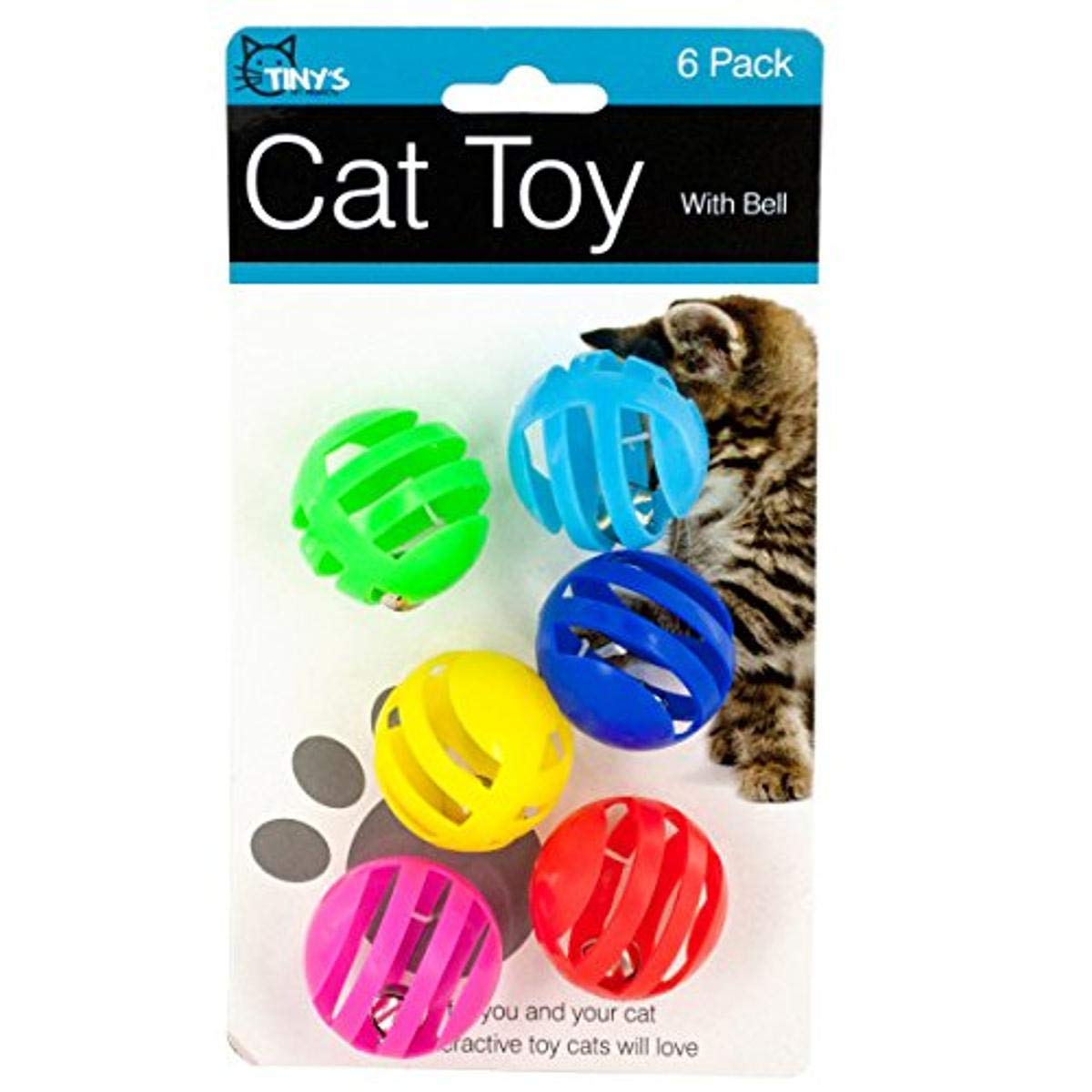 Bulk Buys Balls with Bells Cat Toys Set ball with bells for cats offers interactive play and stimulation.
