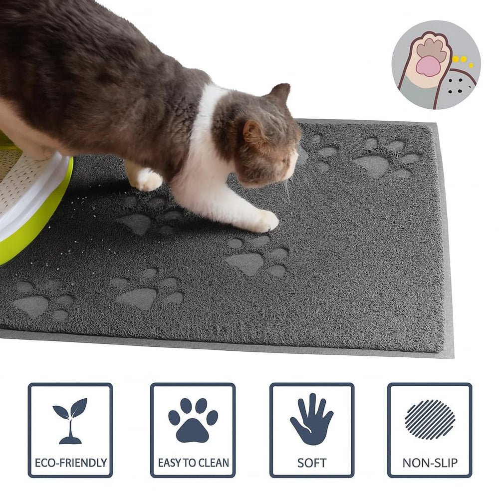 Bulk Buys Cat Litter Mat anti-slip design keeps it securely in place.
