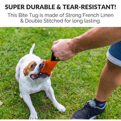 Bull Fit French linen material closeup highlights lightweight, hypoallergenic fabric for safer play.
