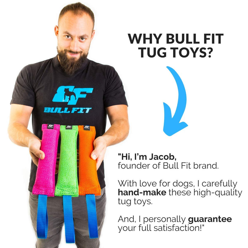 Bull Fit K9 bite tug in puppy training with soft material
