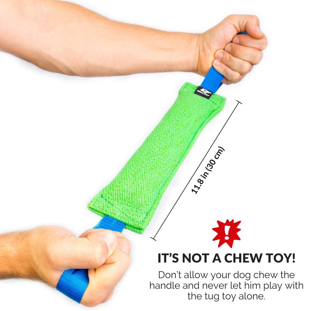 Bull Fit tug toy fabric close-up emphasizes tear-resistant fabric and stitched edges