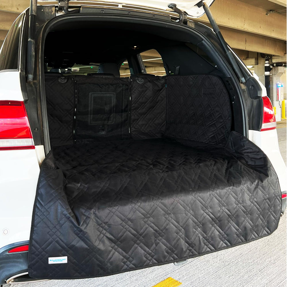Bulldogology cargo liner crafted from 600D Oxford material for durability.