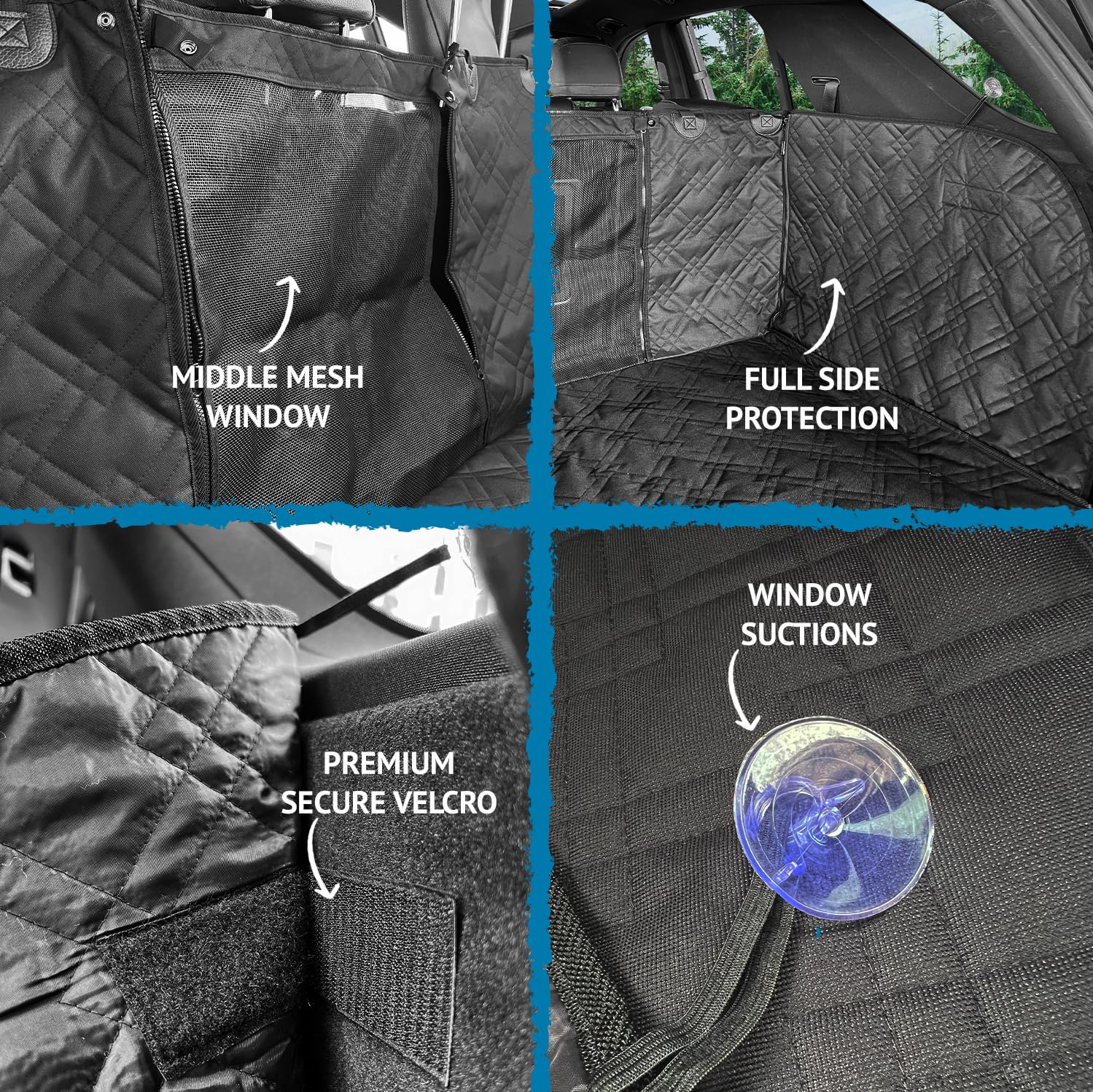 Bulldogology cargo liner installs in under 30 seconds with adjustable straps.