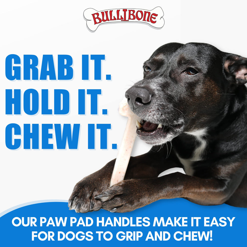 Bullibone real bacon flavor permeates the entire bone for consistent taste.