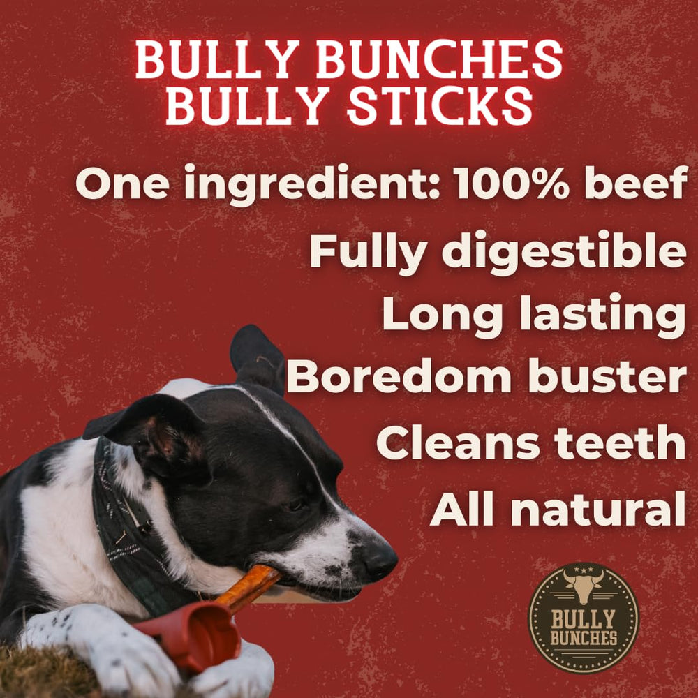 Bully Bunches chew promotes dental health through steady gnawing action.