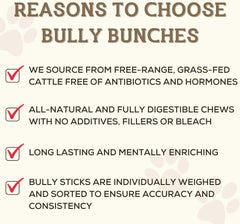Bully Bunches free-range beef image highlighting single-ingredient beef chew
