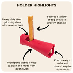 Bully Bunches Mega Hold holder fits bully sticks of different sizes