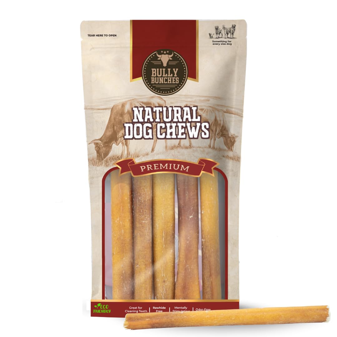 Bully Bunches Premium 6in odor-free bully stick pack for small dogs
