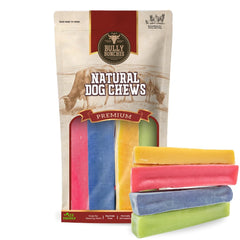 Bully Bunches yak chew medium close-up highlights long-lasting chewing satisfaction.