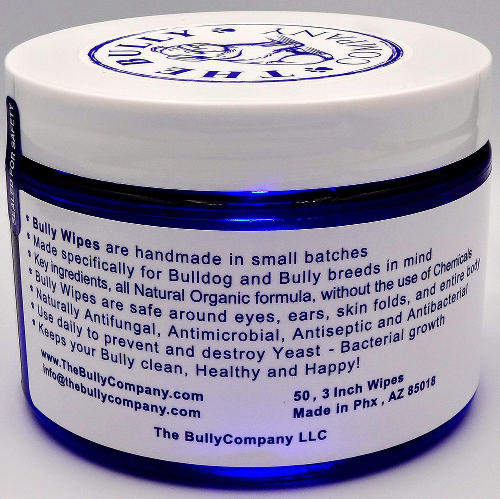 Bully Wipes ear care closeup for safe cleaning near ears