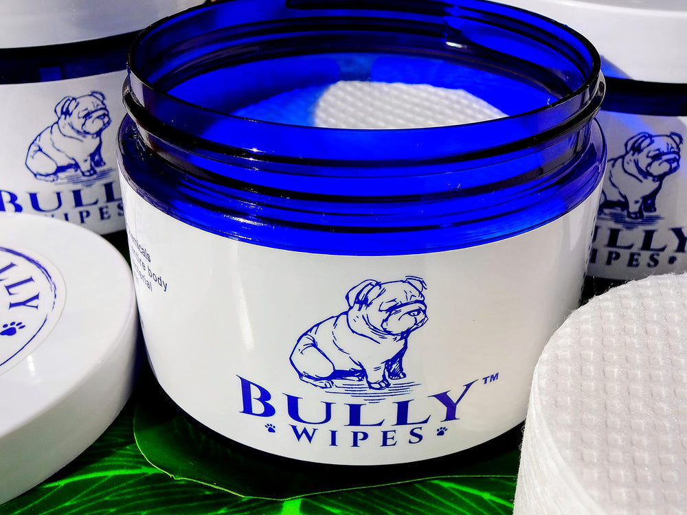 Bully Wipes eye area safe closeup showing gentle care around eyes